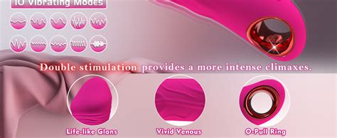 Amazon Thrusting Vibrating Dildo 2 In 1 Female G Spot Vibrator Soft Silicone Realistic