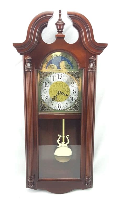 Howard Miller Wall Clock Battery Powered Windsor Cherry Fenwick