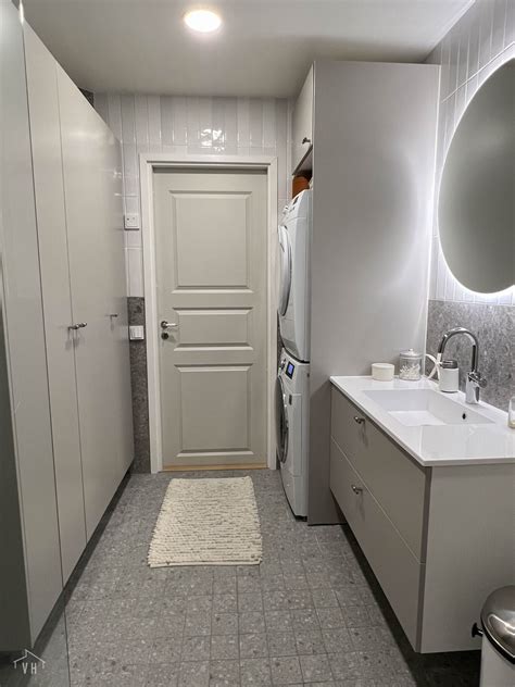 Kylpyhuoneremontti osa 2: ennen ja jälkeen - Valkoinen Harmaja