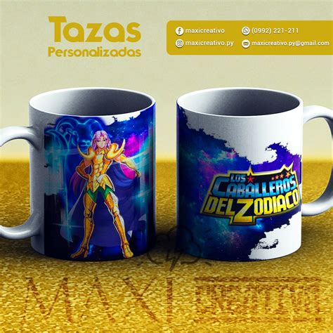 Tazas Personalizadas Caballeros Del Zodiaco Cosmos