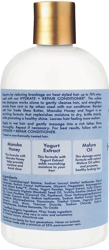 Sheamoisture Manuka Honey And Yogurt Hydrate And Repair Shampoo 384 Ml