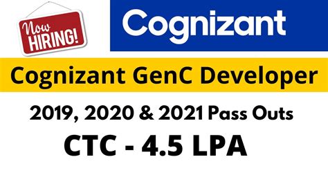 Cognizant Recruitment Off Campus Drive For Batch Youtube