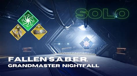 Solo Grandmaster Nightfall Fallen Saber Strand Warlock Season Of