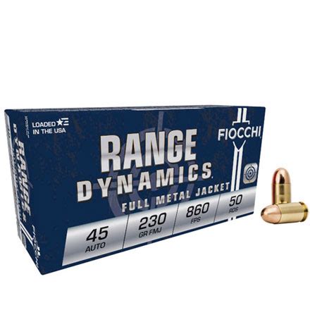 Fiocchi 45 Auto 230 Grain Full Metal Jacket 50 Rounds By Fiocchi Ammunition