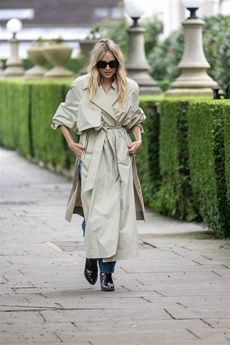 Sienna Millers Mango X Victoria Beckham Trench Coat TipTide Your