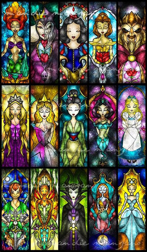 Disney Characters Stained Glass Disney Stained Glass Disney Art Art