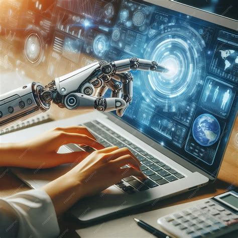 Advanced AI Collaboration with Human Input | Premium AI-generated image