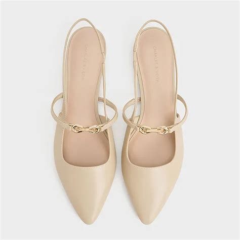 Giày Bệt Nữ Charles & Keith CNK Trifina Metallic Accent Pointed Toe ...