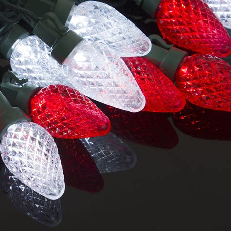 Dewenwils 333ft 50 Led Christmas Lights Outdoor Red And White Christmas String Lights Christmas