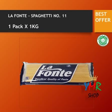 Jual La Fonte Pasta Spaghetti No Kg Spagetti Spagetti Spageti