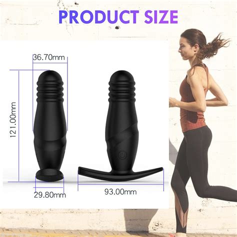 Bluetooth Thrusting Dildo Vibrator Big Butt Plug Anal Vibrator APP