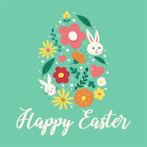 Free Vector Hand Drawn Happy Easter Day Celebration