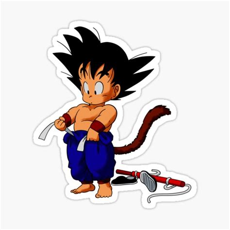 Goku Kid Sticker For Sale By Niciiifor Redbubble