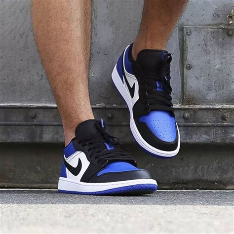 Air Jordan 1 Low “Royal Blue Toe” Blue White Black | Sneakers men ...