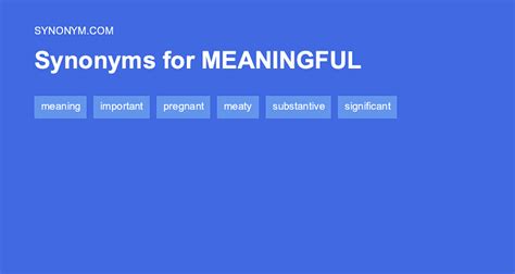 Another Word For Meaningful Synonyms And Antonyms