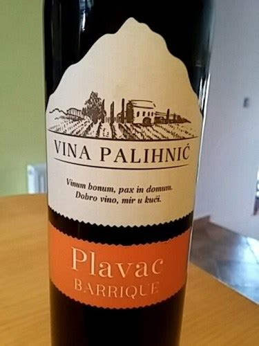 Vina Palihni Plavac Barrique Vivino