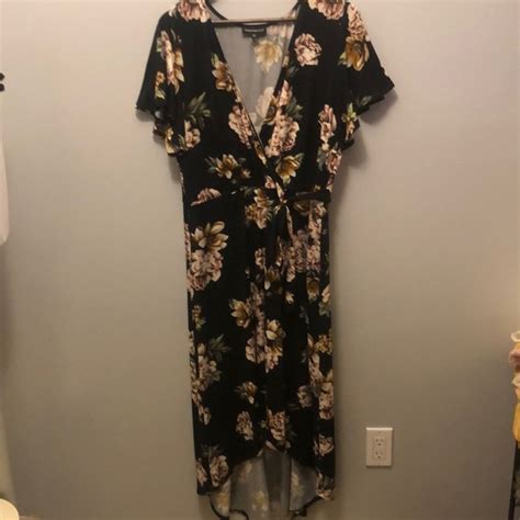 Fortune Ivy Dresses Fortune Ivy Black Abs Floral Print Highlow