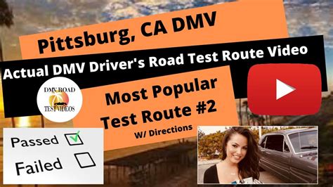 Actual Test Route Pittsburg Dmv Driving Training Course 2 Behind Wheel Drivers License