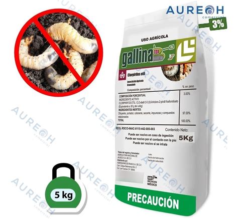 5kg Control De Gallina Ciega Insecticida Gallinatox 3 Aureoh Life