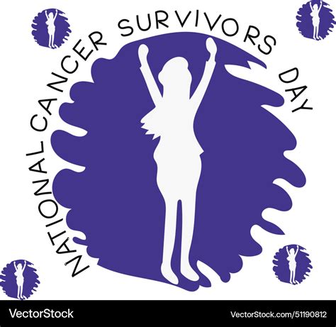 National Cancer Survivors Day Royalty Free Vector Image