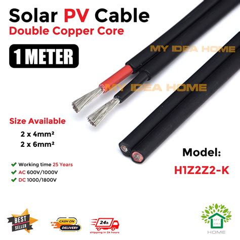 Solar Pv Cable Double Core X Mm X Mm Pfg H Z Z K Copper Core