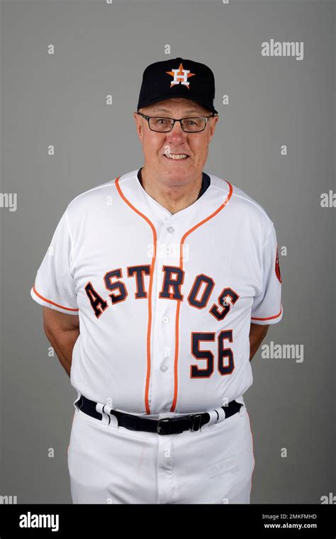 This is a 2019 photo of Brent Strom of the Houston Astros baseball team ...