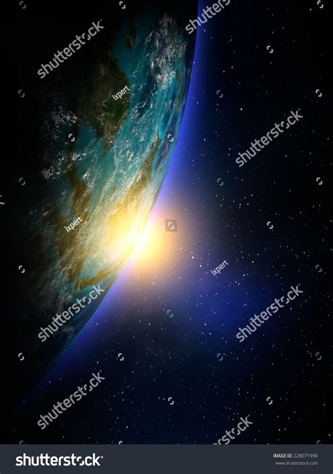 World Map Space Elements This Image Stock Illustration 228071998