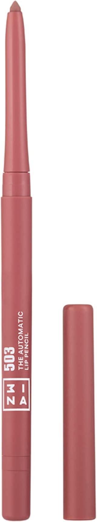 3INA MAKEUP Automatic Lip Pencil 503 Nude Lip Liner With Built In Sharpener And Brush