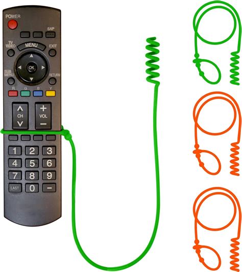 amazoncom perfect curve silicone remote tether  pack adjustable tv