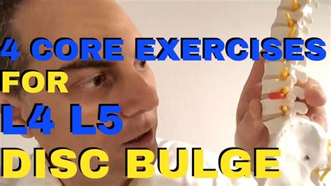 4 Great Core Strengthening Exercise For L4 L5 Disc Bulge L5 S1 Disc