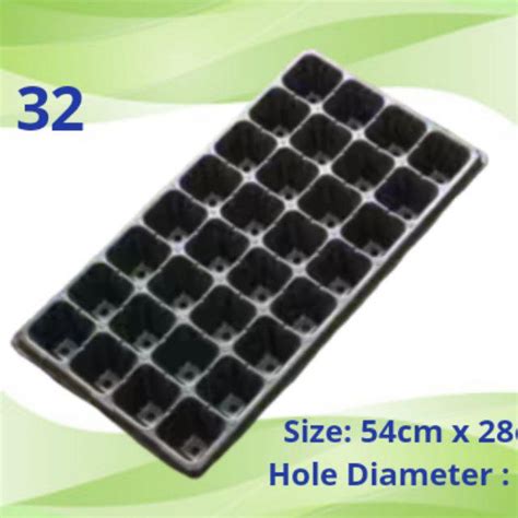 32 50 72 98 105 128 200 HOLES SEEDLING TRAY BEKAS SEMAIAN PLASTIC