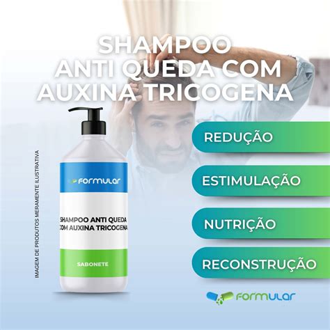 Antiqueda Ou Anti Queda - Shampoo Anti Queda Com Auxina Tricogena - 200Ml | Formular Farmácia de ...