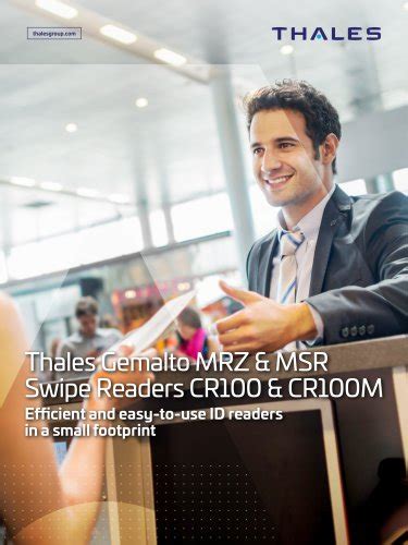 Thales Gemalto Mrz Msr Swipe Readers Cr Cr M Thales Pdf