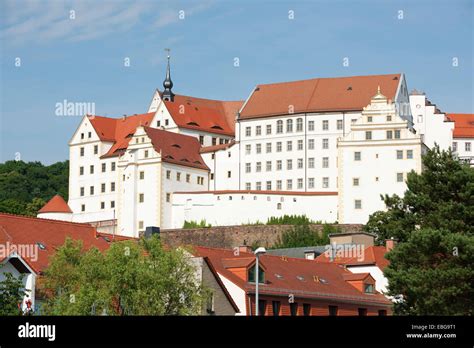 Schloss Colditz Schloss Colditz Sachsen Deutschland Stockfoto Bild