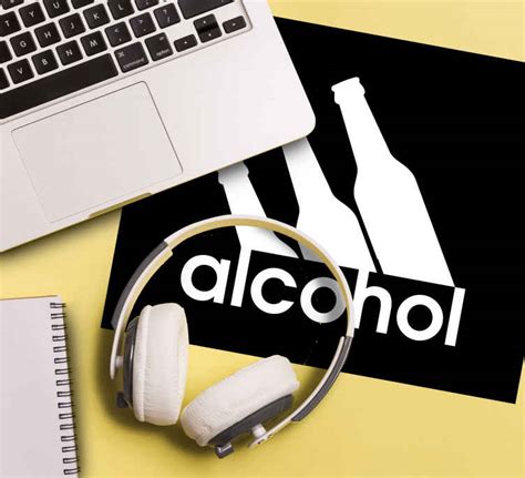 Alcohol funny mousepad with quotes - TenStickers