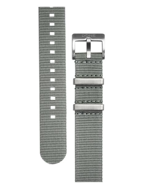 Nato Strap 20mm Grey With S Steel Buckle