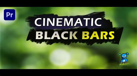 How To Add Cinemascope Cinematic Black Bars In Premiere Pro Youtube