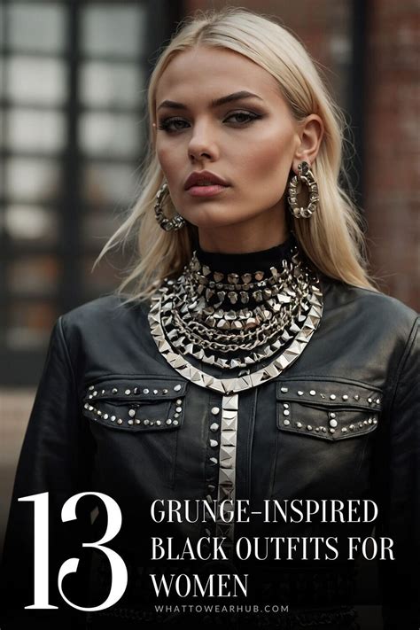 13 Edgy Black Outfits For Grunge Loving Women Rocker Chic Outfit Punk Outfits Women Black