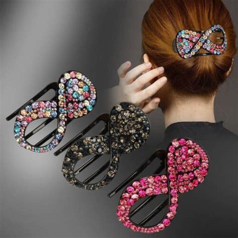 Gro E Strass Kristall Entenschnabel Clips Haarspange Haarnadel F R