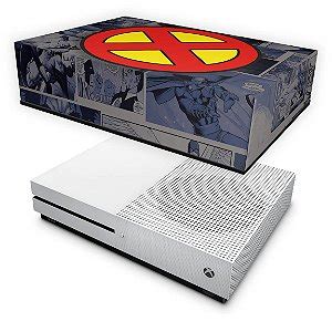 KIT Xbox One S Slim Skin E Capa Anti Poeira X Men Comics Pop Arte Skins