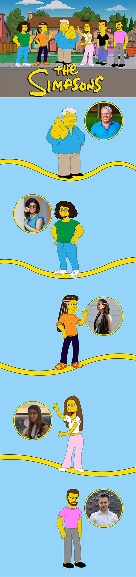 illustrations  style  simpsons  behance