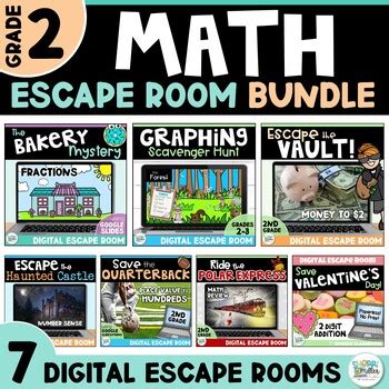 Nd Grade Digital Escape Room Bundle Distance Learning By Sherri Miller