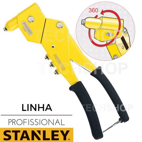 Alicate Rebitador Manual Profissional Articulado Stanley Frete Gr Tis