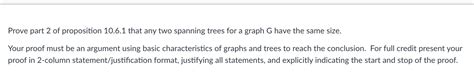 Solved Consider The Conditional Statement P A If A Graph G