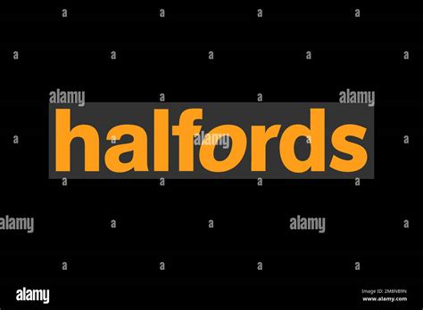 Halfords, Logo, Black background Stock Photo - Alamy