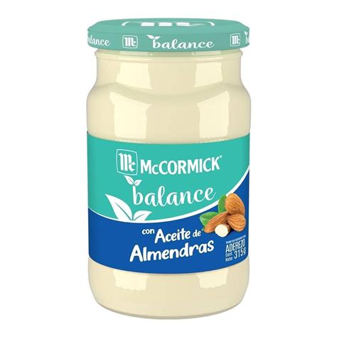 Aderezo De Mayonesa Mccormick Balance Con Aceite De Almendras G