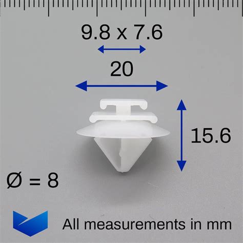 Exterior Trim Moulding Clips Citroen 856540 — Vehicleclips