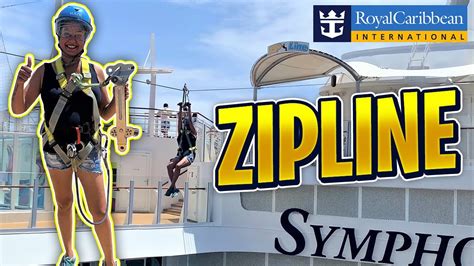 Zipline Symphony Of The Seas Experience The Magic Royal Caribbean Youtube