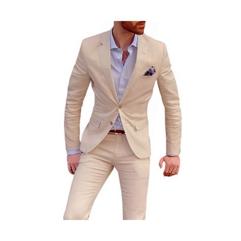 Terno Social Masculino Slim Oxford Areia Bege Shopee Brasil