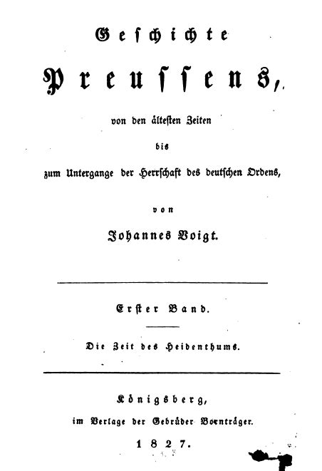 Voigt J Geschichte Preußens von den ältesten Zeiten bis zum